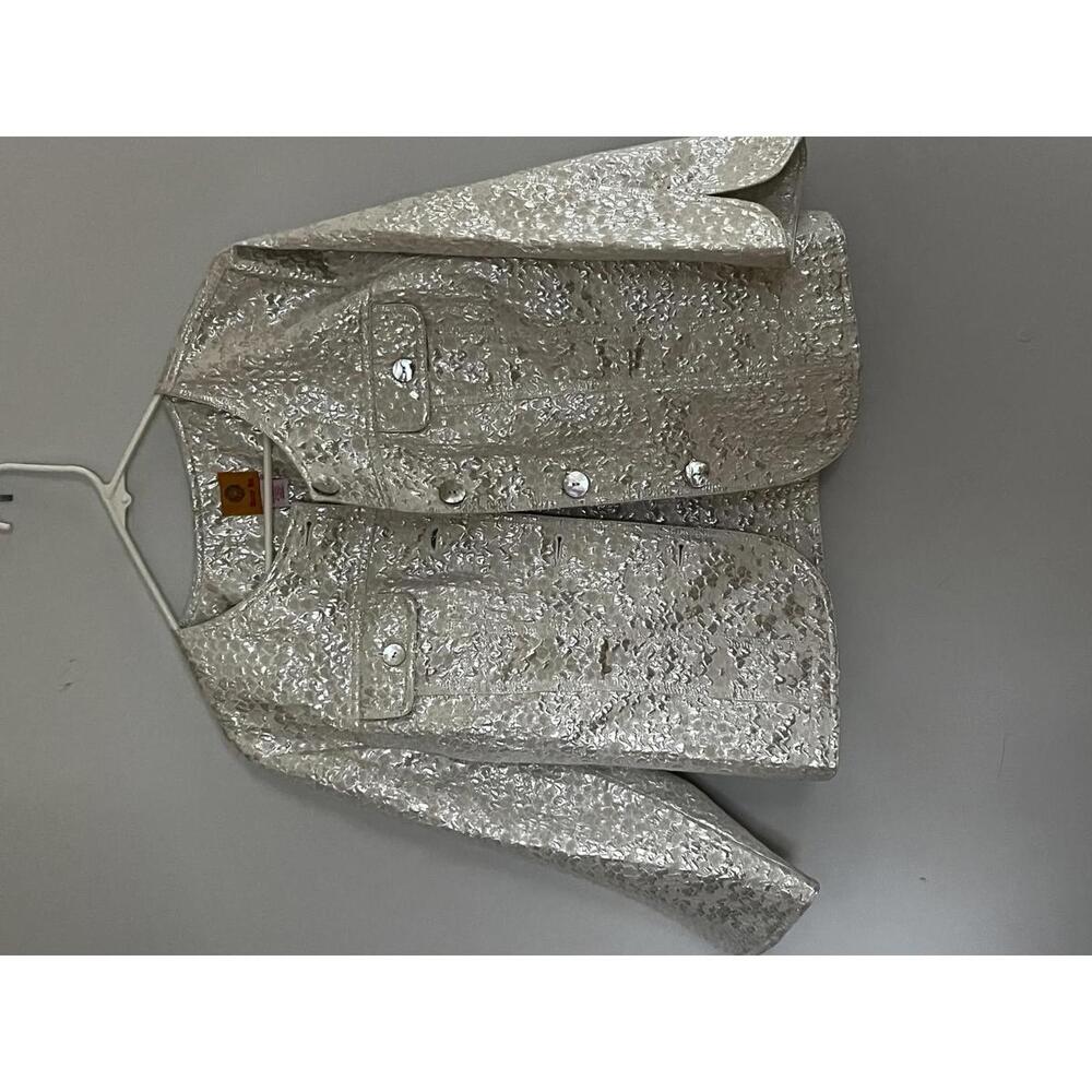 Ruby Rd. Metallic Textured Jacket Size 12 - image 1